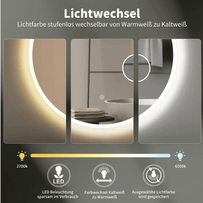 Ronde Spiegel 80 cm - Cosmetische Spiegel & Inbouw Led