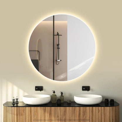 Ronde Spiegel Frameloos 120 cm - Anti-Condens & LED Dimbaar