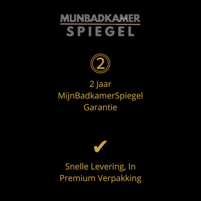 Spiegel Rechthoek 60 x 80 cm - Anti-Condens, Inbouw Led & Digitale Klok